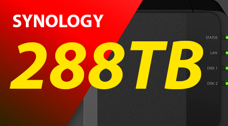 Storage NAS Synology 288TB, Distribuidor Autorizado Brasil