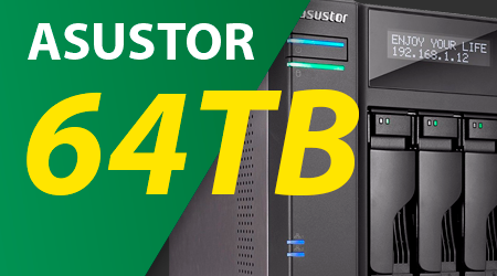 Storage NAS Asustor 64TB, seu Servidor de Armazenamento de Dados