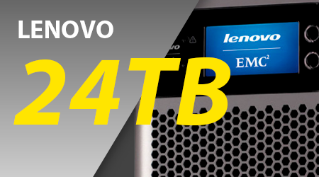 Storage NAS Storcenter Lenovo 24TB - PX6 300d, IX12 300r, PX12 400r e 450r