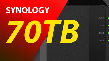 Storage NAS Synology 70TB, Armazenamento Flash e em Disco