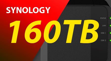 Storage NAS Synology 160TB, All Flash e HDD Systems não proprietários