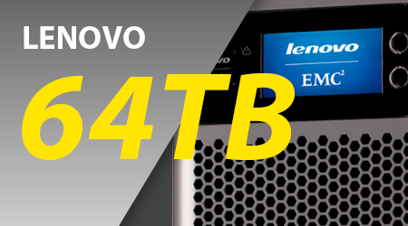 Storage NAS Storcenter Lenovo 64TB - IX12 300r, PX12 400r e PX12 450r