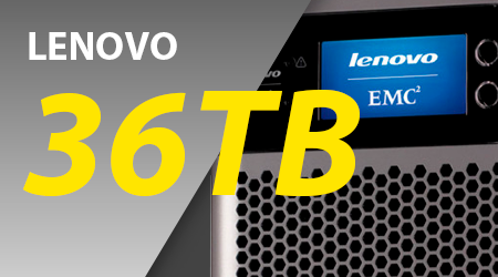 Storage NAS Storcenter Lenovo 36TB - PX6 300d, IX12 300r e PX12 450r