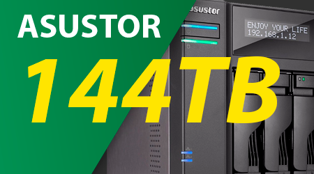 Storage NAS Asustor 144TB, seu Servidor de Armazenamento de Dados