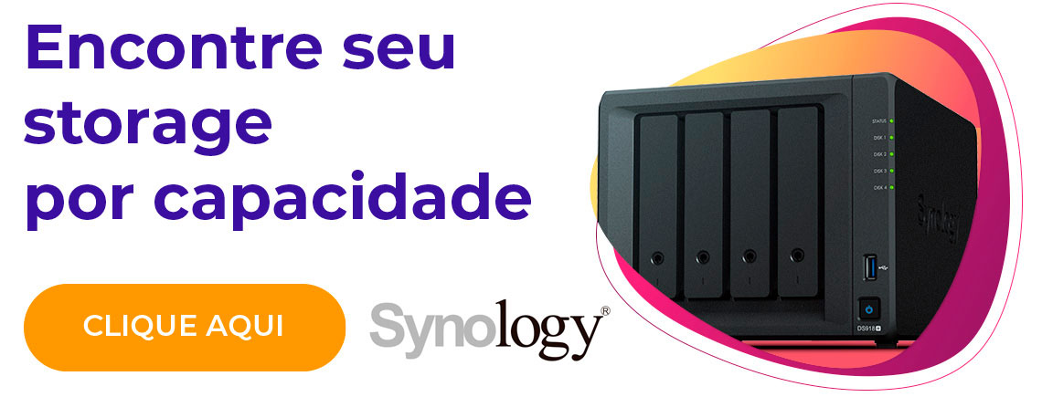 Encontre seu storage por capacidade - Synology