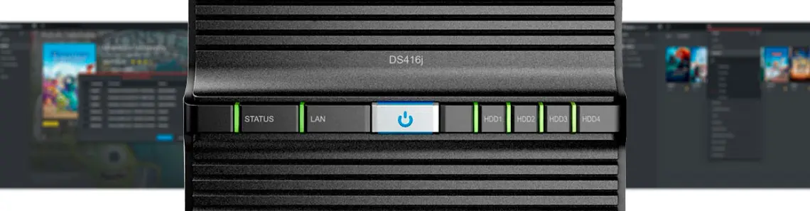 NAS Synology DS416J para transmissão de filmes, programas de tv e arquivos de vídeo