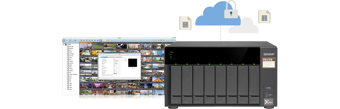 O backup de DVR na nuvem privada com Qnap
