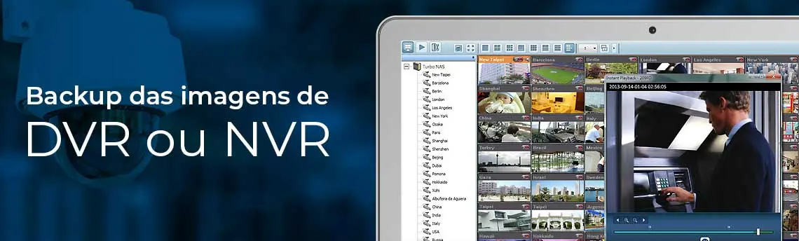 Como fazer backup das imagens de um DVR ou NVR