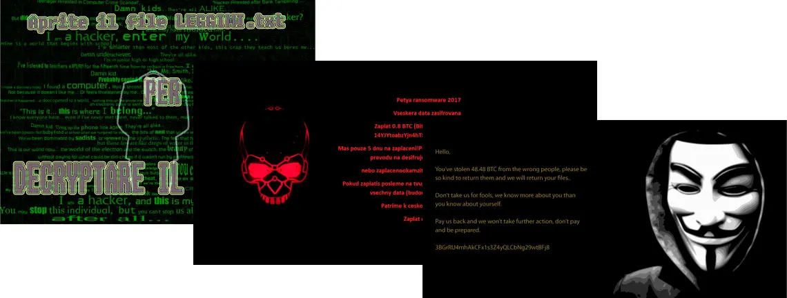 Tela do Ransomware - Crypt888