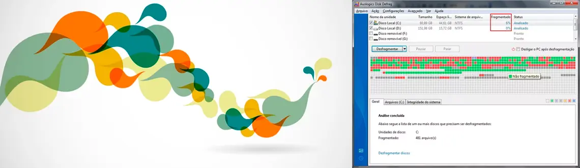 Desfragmentador de Disco do Windows