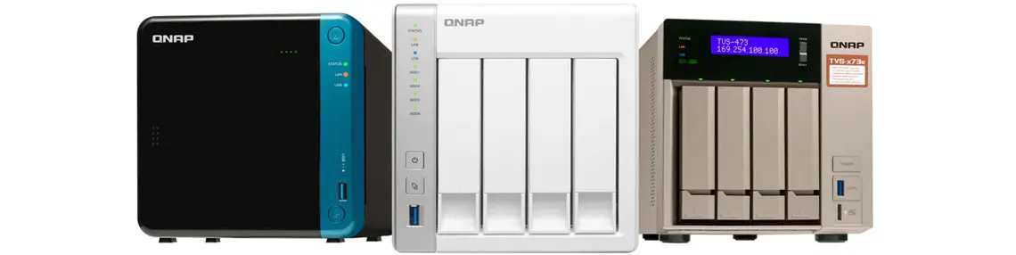 Modelos de NAS Qnap TS-453Be, TS-431P e TVS-473e