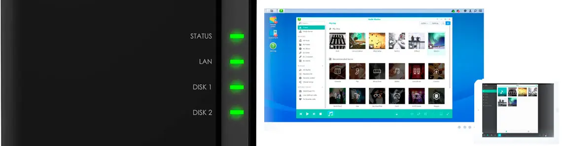 Espaço necessário de armazenamento NAS Synology