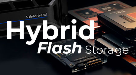 O que é um hybrid flash storage?