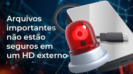 Meus arquivos importantes estão seguros em um HD externo?