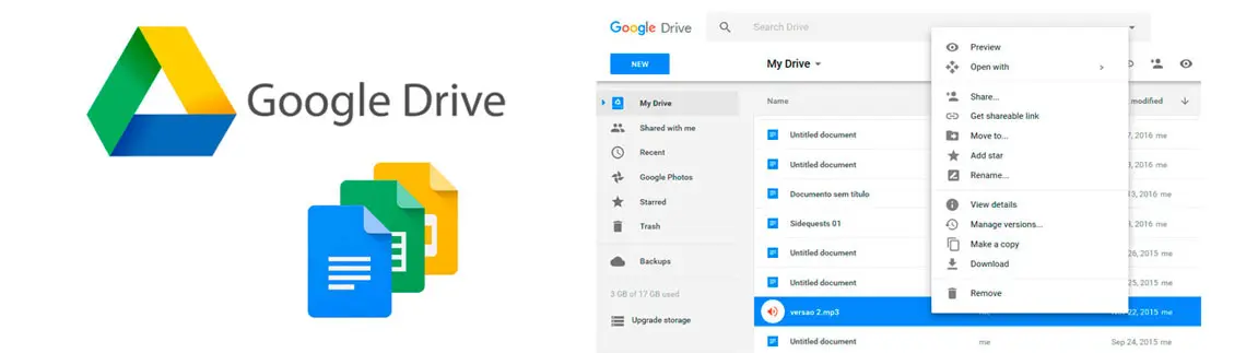 Google Drive, um serviço de armazenamento em nuvem