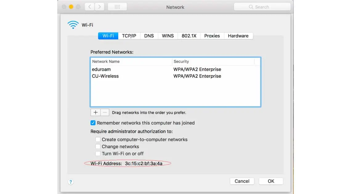 Como descobrir o MAC Address no Mac OS X