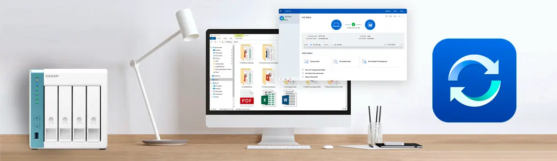 NAS Qnap com recurso de sincronização Qsync