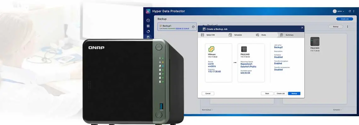 NAS Qnap e o software Hyper Data Protector