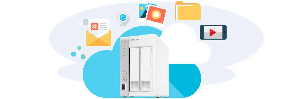 Nuvem de dados no storage NAS TS-231P Qnap