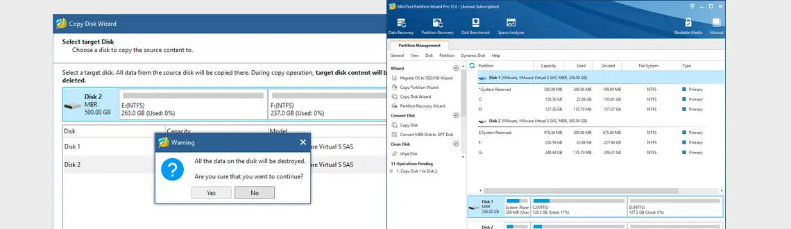 Precauções ao usar o Minitool Partition Wizard