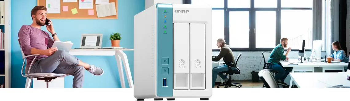 Modelo de network attached storage da Qnap TS-231K