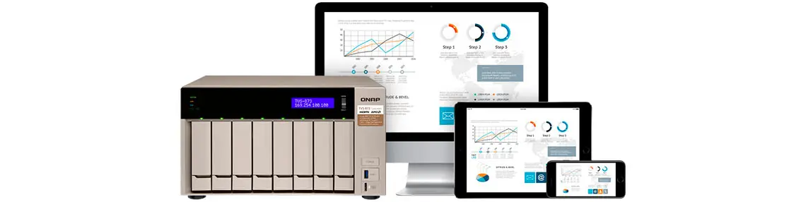 Qsync Qnap - Storage Qnap com aplicativo Qsync sincronizando arquivos em dispositivos diferentes