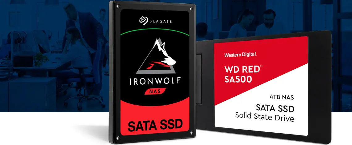 Melhores SSDs para uso em storages NAS, Seagate Ironwolf SSD NAS e WD Red SSD