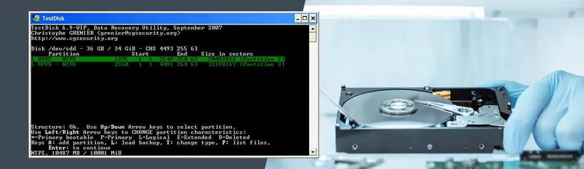 TestDisk, um software para recuperar HDs corrompidos