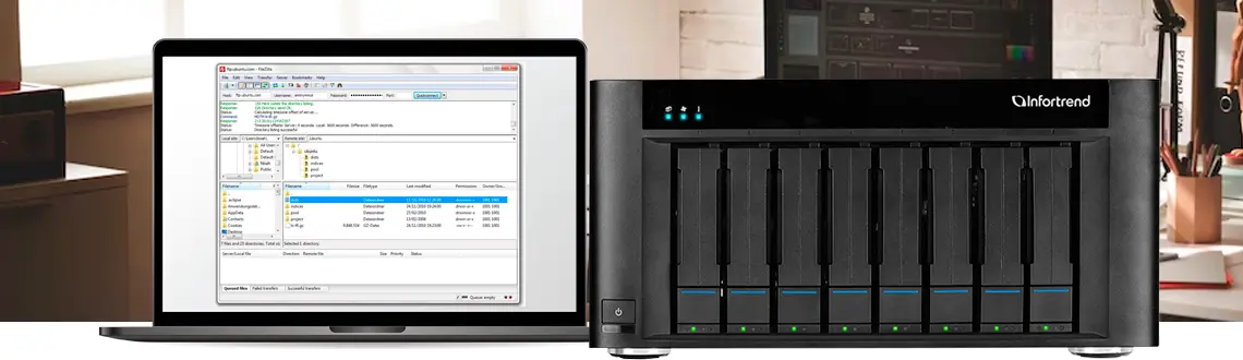Vantagens de implementar um servidor FileZilla em um NAS
