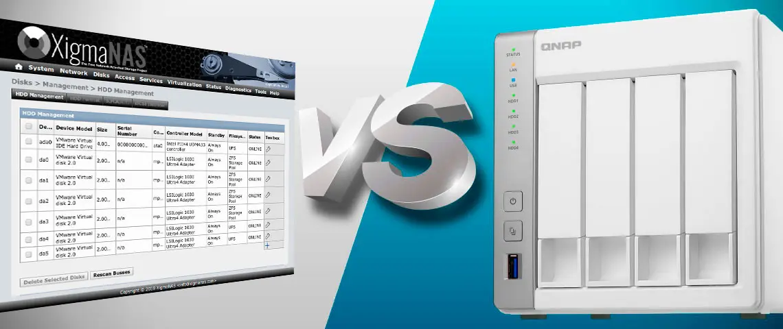 XigmaNAS vs storage NAS