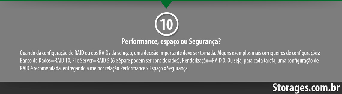 10 dicas de como dimensionar seu storage