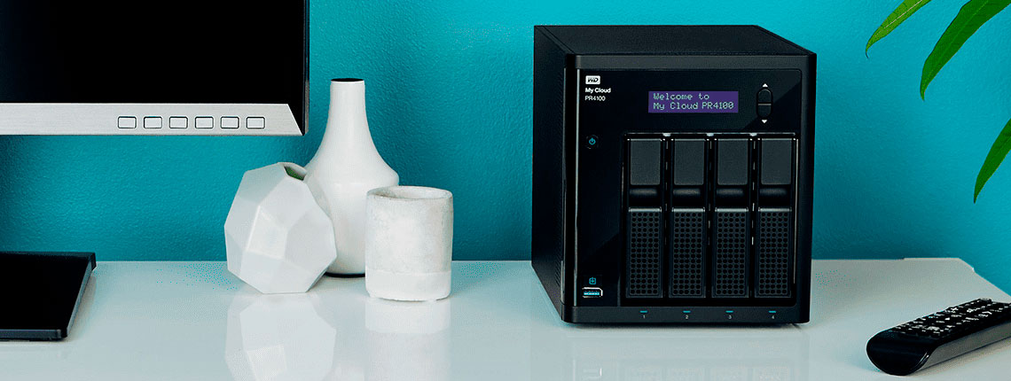 WD My Cloud Pro Series PR4100 NAS voltado para uso caseiro