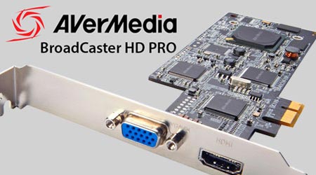 Placa de captura de video BroadCaster HD da AVerMedia