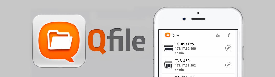 QFile HD Mobile App para gerenciamento remoto