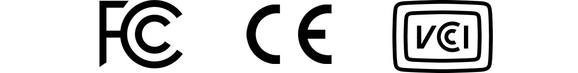 Certificados Internacionais FCC, CE e VCCI