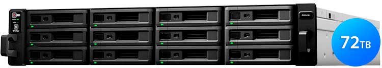 RS2416RP+ 72TB Synology - Storage NAS 12 discos RackStation SATA