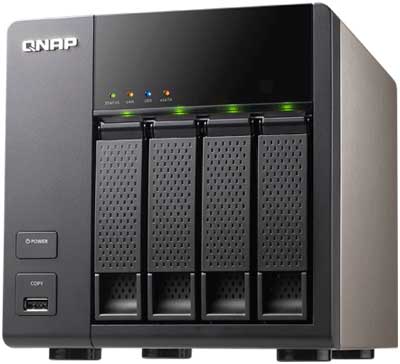 4 Bay NAS Storage para Discos SATA Qnap