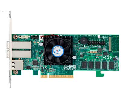 Areca ARC-1886-8X - Placa controladora RAID com 2 portas SFF-8644 PCIe