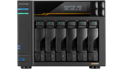 Asustor AS6806T - Storage NAS 6 Bay Lockerstor 6 p/ HDD SATA/NVMe