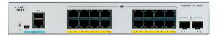 C1000-16FP-2G-L Cisco - Switch Catalyst 1000 16 portas Gigabit LAN RJ45 PoE+