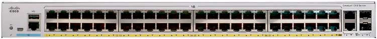 C1000FE-48P-4G-L Cisco - Switch Catalyst 1000FE 48 portas Fast Ethernet PoE