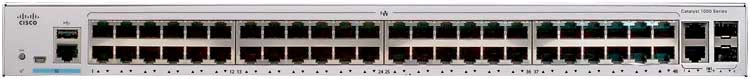 C1000FE-48T-4G-L Cisco - Switch Catalyst 1000FE 48 portas Fast Ethernet