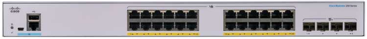 CBS250-24FP-4X - Cisco Switch Business 24 portas LAN e 4 uplink SFP+