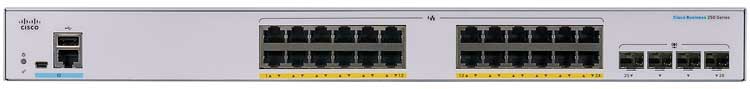 CBS250-24PP-4G - Cisco Business Switch 24 portas PoE e 4x Uplink SFP