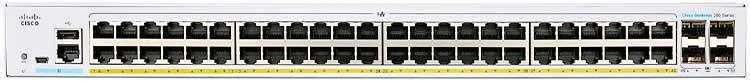 Switch Cisco Business 48 portas Gigabit Poe - CBS250-48P-4X