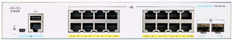 CBS350-16P-2G Cisco Business Switch 16 portas LAN PoE Gerenciável