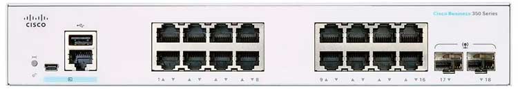 Switch 16 portas Gerenciável Cisco Business - CBS350-16T-2G