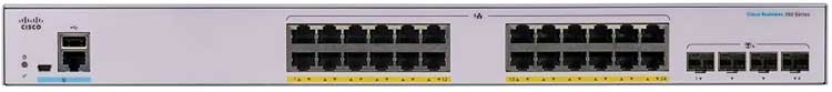 CBS350-24FP-4X Cisco Business Switch PoE 24 portas LAN Gerenciável