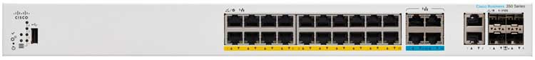 CBS350-24MGP-4X Cisco Business Switch 24 portas LAN PoE Gerenciável 