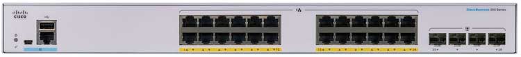 CBS350-24P-4G Cisco Business Switch 24 portas LAN PoE Gerenciável